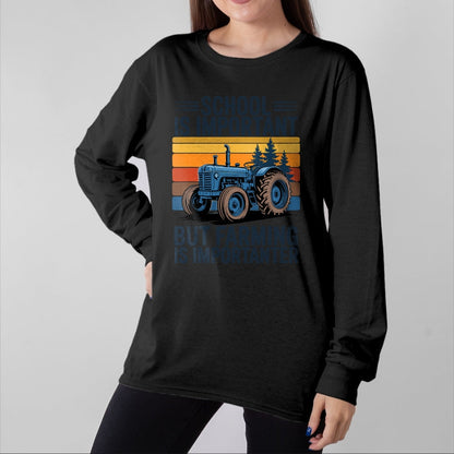 Best Farmer Life Shirt, Funny Farmer UnisexT-Shirt/Hoodie/Sweatshirt HLT00 - Farm Shirt But Farming is Importanter Farmer Tractor Farming T-Shirt
