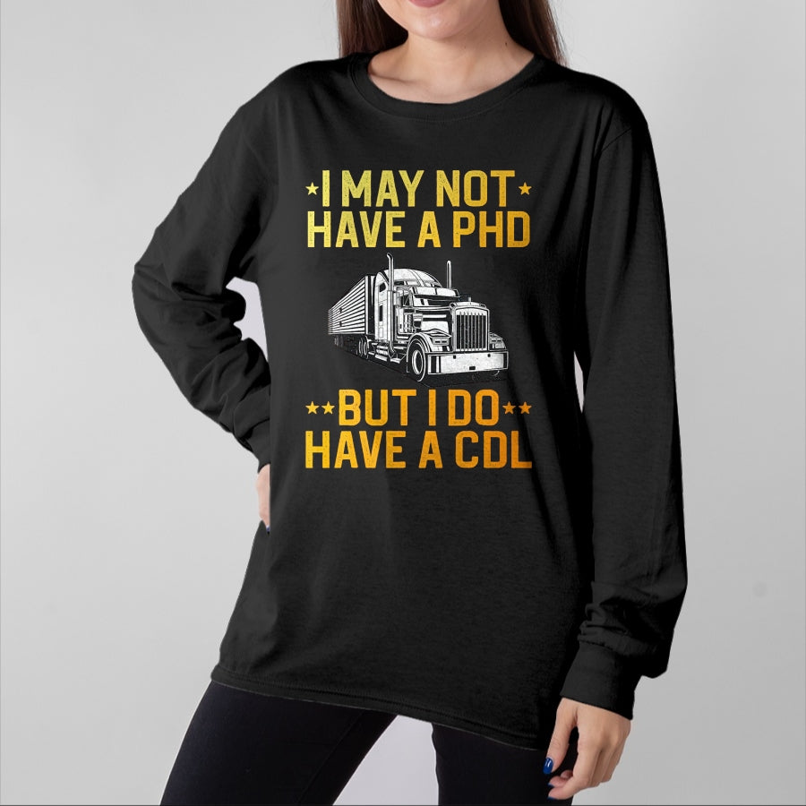 Best Truck Driver Life Shirt, Funny Trucker UnisexT-Shirt/Hoodie/Sweatshirt HLT00 - Best CDL Driver Art for Men Women Trucker CDL Truck Driver T-Shirt, Men, Black, X-Large