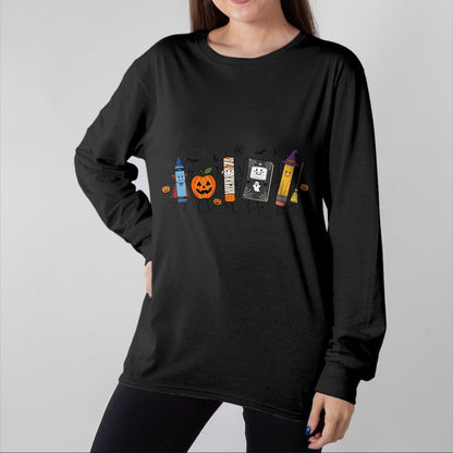 Best Teacher Shirt, Funny Teacher UnisexT-Shirt/Hoodie/Sweatshirt HLT00 - Back to School Halloween Teacher Spooky School Supplies T-Shirt