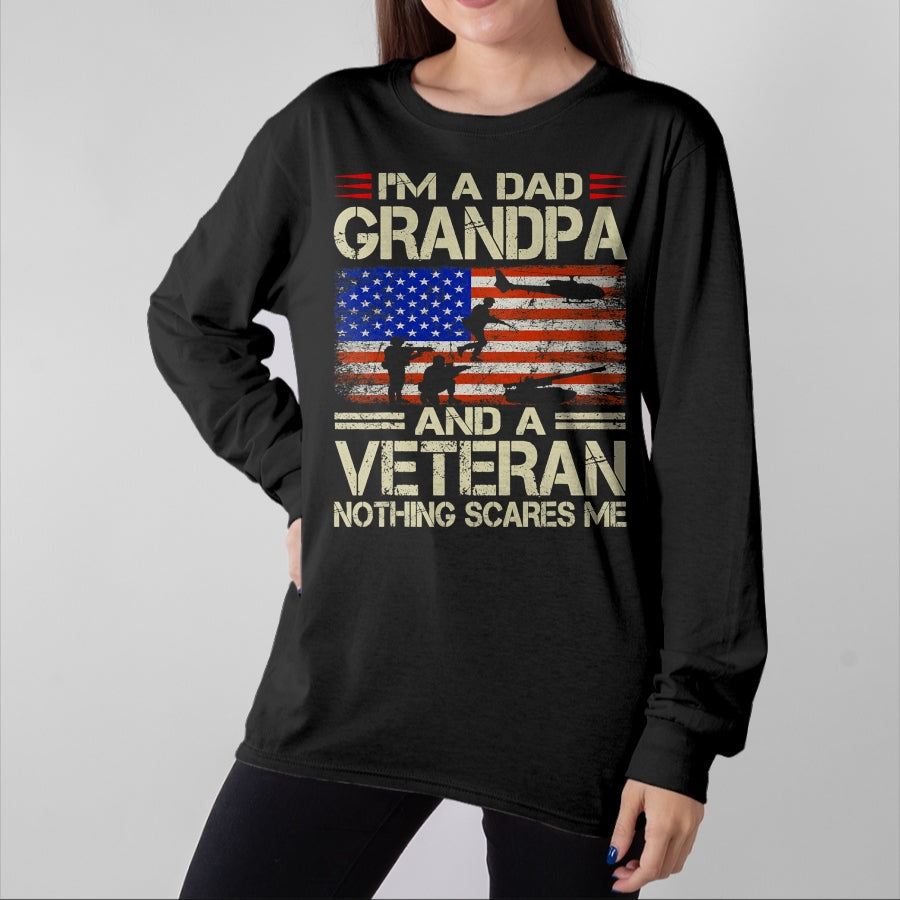 Best Grandpa Shirt, Proud Grandpa Unisex T-Shirt/Hoodie/Sweatshirt HLT00 -Fathers Day Gift Grandpa Gift Dad Grandpa And Veteran T-Shirt