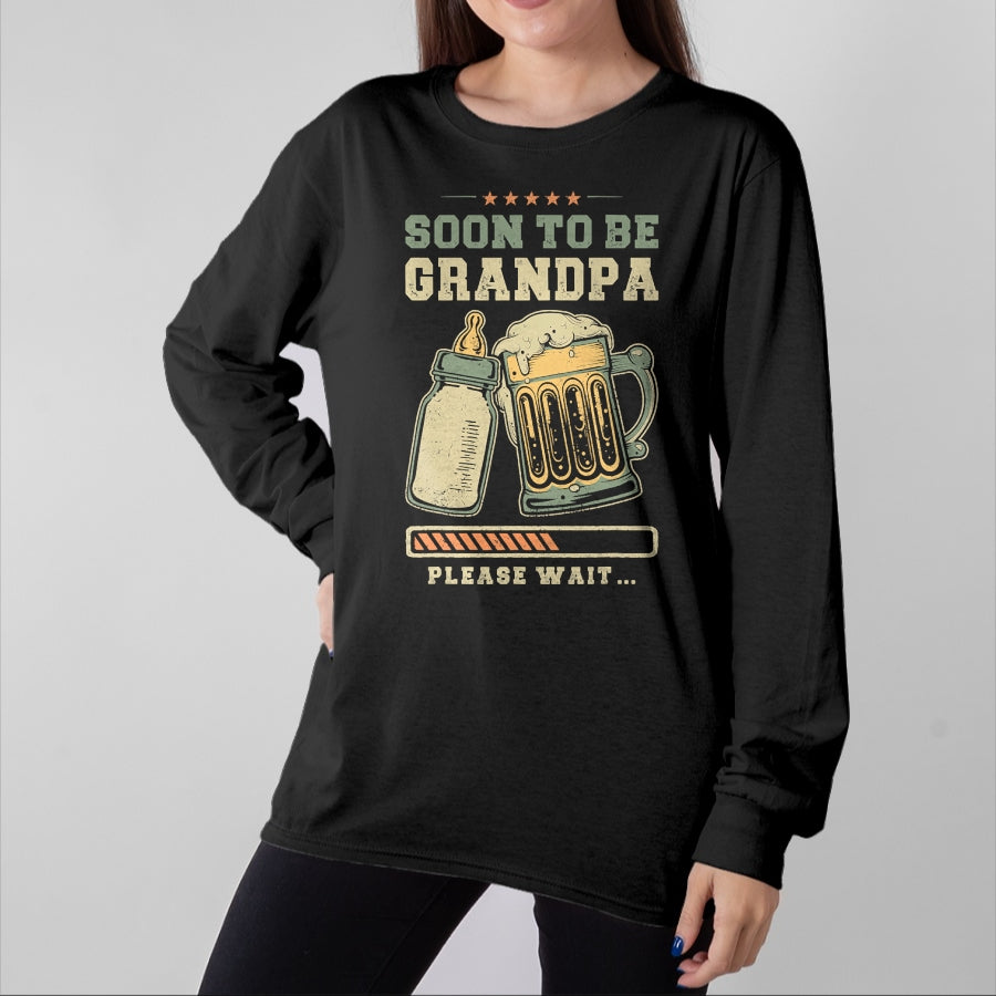 Best Grandpa Shirt, Proud Grandpa Unisex T-Shirt/Hoodie/Sweatshirt HLT00 - Soon To Be Grandpa, Baby Announcement, Expecting Grandfather T-Shirt