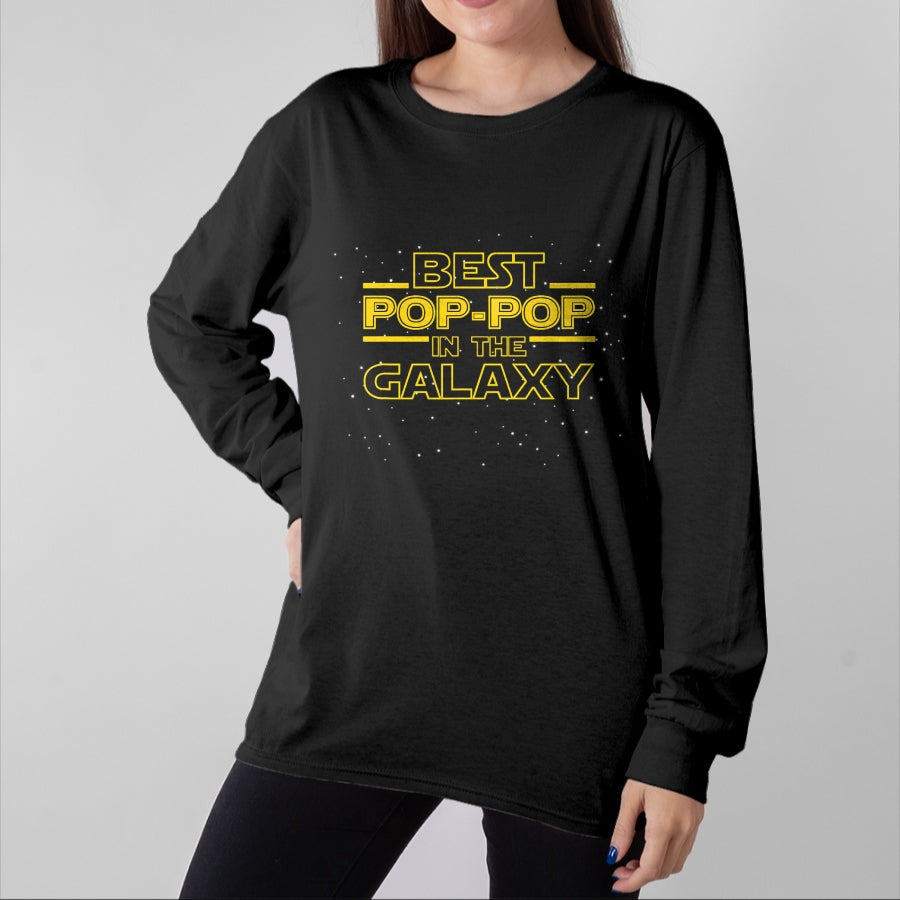 Best Grandpa Shirt, Proud Grandpa Unisex T-Shirt/Hoodie/Sweatshirt HLT00 - Grandpa Pop-Pop Shirt Gift, Best Pop-Pop in the Galaxy T-Shirt