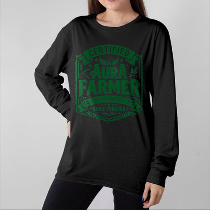 Best Farmer Life Shirt, Funny Farmer UnisexT-Shirt/Hoodie/Sweatshirt HLT00 - Certified Aura Farmer Positive Vibes Funny T-Shirt
