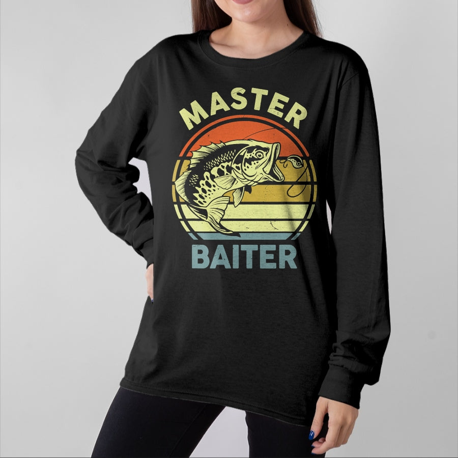 Best Grandpa Shirt, Proud Grandpa Unisex T-Shirt/Hoodie/Sweatshirt HLT00 - Fishing-Shirt Dad Grandpa Master-Baiter Funny T-Shirt