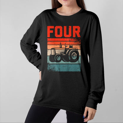 Best Farmer Life Shirt, Funny Farmer UnisexT-Shirt/Hoodie/Sweatshirt HLT00 - 4 Year Old Shirt 4th Birthday Tractor Farmer Boys Girls Kid T-Shirt