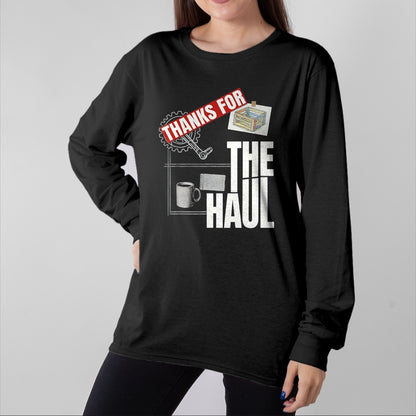 Best Truck Driver Life Shirt, Funny Trucker UnisexT-Shirt/Hoodie/Sweatshirt HLT00 - Thanks For The Haul Patriotic Truck Driver Appreciation Week T-Shirt, Men, Black, X-Large