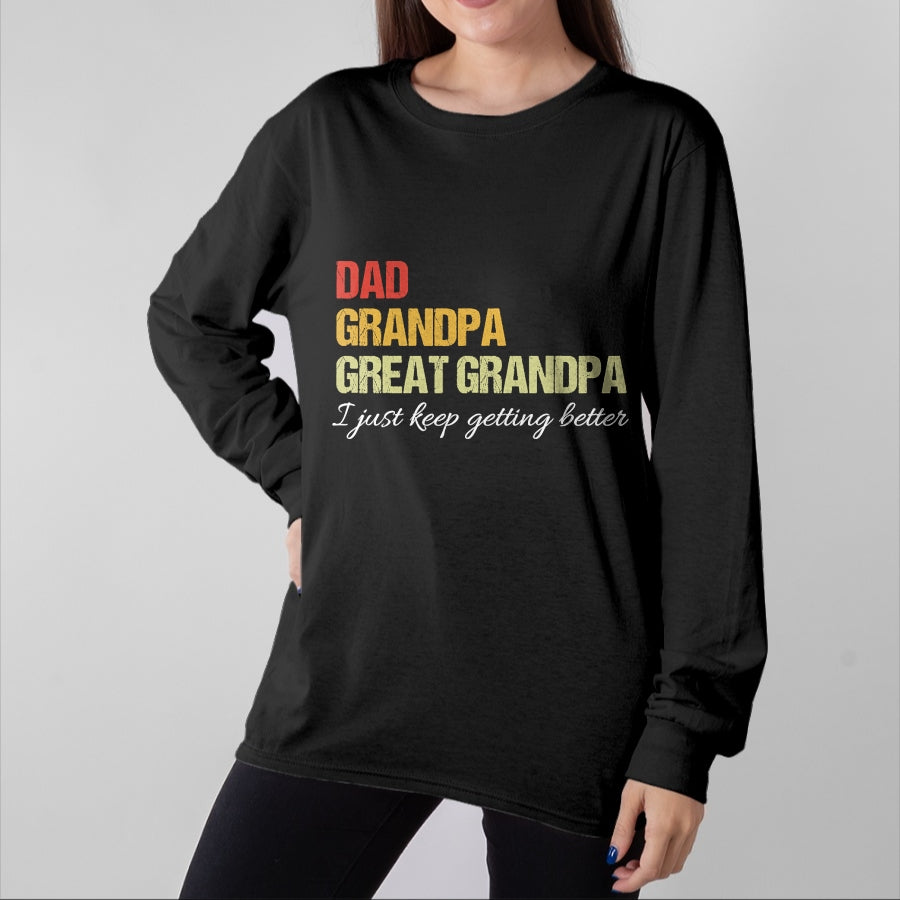 Best Grandpa Shirt, Proud Grandpa Unisex T-Shirt/Hoodie/Sweatshirt HLT00 - Fathers Day From Wife son kids Dad Grandpa Great Grandpa T-Shirt