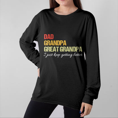 Best Grandpa Shirt, Proud Grandpa Unisex T-Shirt/Hoodie/Sweatshirt HLT00 - Fathers Day From Wife son kids Dad Grandpa Great Grandpa T-Shirt