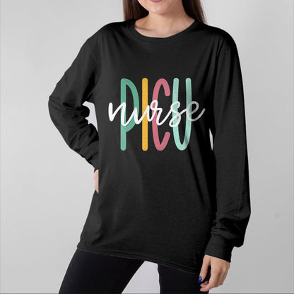 Funny Nurse Shirt, Nurse Unisex T-Shirt/Hoodie/Sweatshirt HLT00 - Cute PICU Nurse T-Shirt