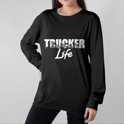 Best Truck Driver Life Shirt, Funny Trucker UnisexT-Shirt/Hoodie/Sweatshirt HLT00 - Truck Driver Trucker Life T-Shirt (1)
