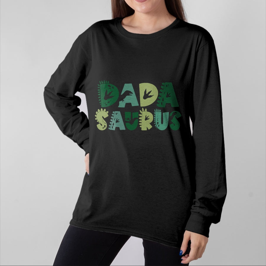 Best Dinosaur Lover Shirt, Funny Dinosaur UnisexT-Shirt/Hoodie/Sweatshirt HLT00 - Dada Saurus Dad Dinosaur Three Rex Birthday Boy Girl Family T-Shirt