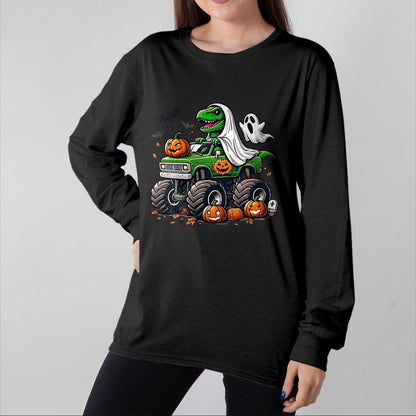 Best Dinosaur Lover Shirt, Funny Dinosaur UnisexT-Shirt/Hoodie/Sweatshirt HLT00 - Orange Halloween Shirt Boys Toddler Kids Ghost Shirts T Rex T-Shirt
