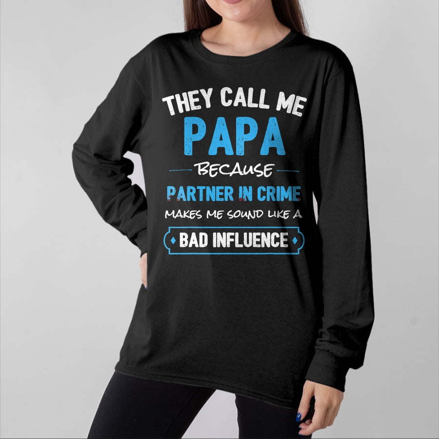 Best Grandpa Shirt, Proud Grandpa Unisex T-Shirt/Hoodie/Sweatshirt HLT00 - Funny Grandpa Papa Partner In Crime Dad T-Shirt