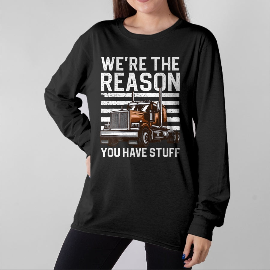 Best Truck Driver Life Shirt, Funny Trucker UnisexT-Shirt/Hoodie/Sweatshirt HLT00 - Funny Trucker Design For Men Women Semi Truck Driver Lover T-Shirt