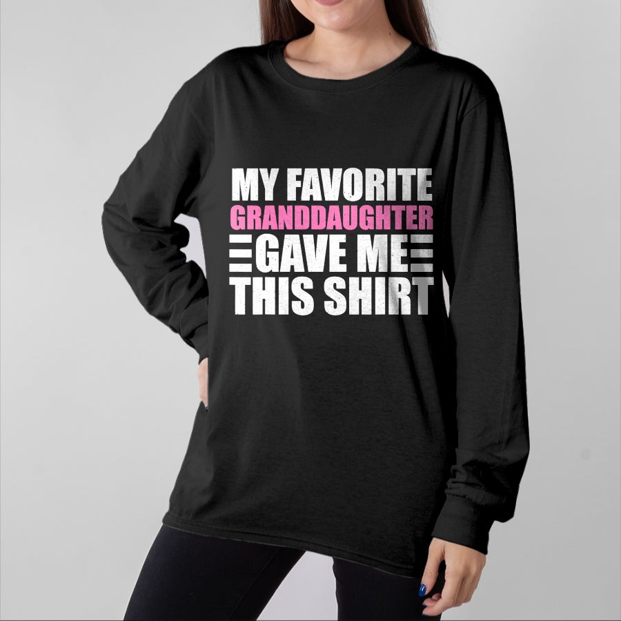 Best Grandpa Shirt, Proud Grandpa Unisex T-Shirt/Hoodie/Sweatshirt HLT00 - Funny Grandpa Art From Granddaughter For Men Grandfather T-Shirt