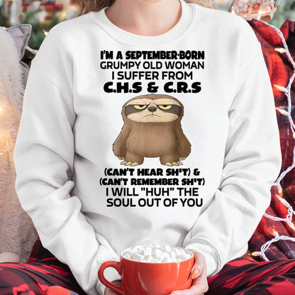 September - Grumpy Old Woman - Birrthday Gift For Women - HLT09 (SKU09-21-09)