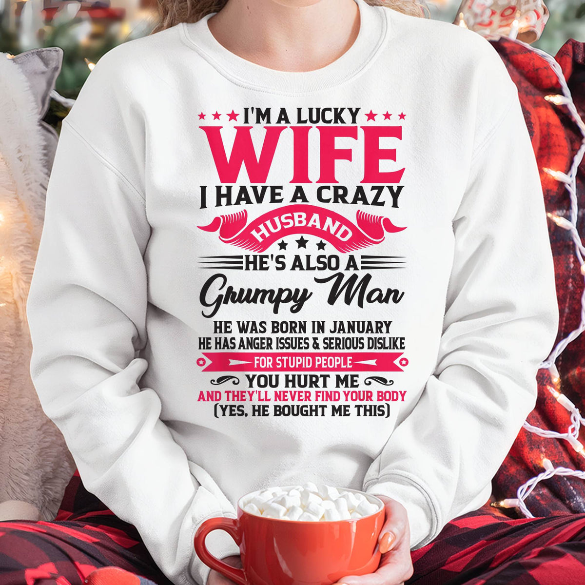 JANUARY - TO MY WIFE - I'M A LUCKY WIFE - GIFT FROM HUSBAND - HLT01 (SKU10-136-01)