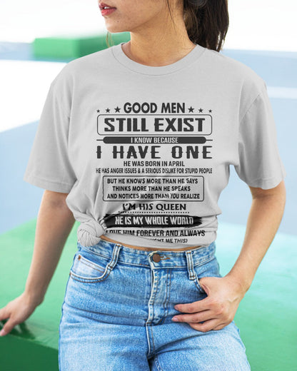 April - Good men Still Exist - gift for your girlfriend, wife from Husband - HLT04 (SKU-GM-04)