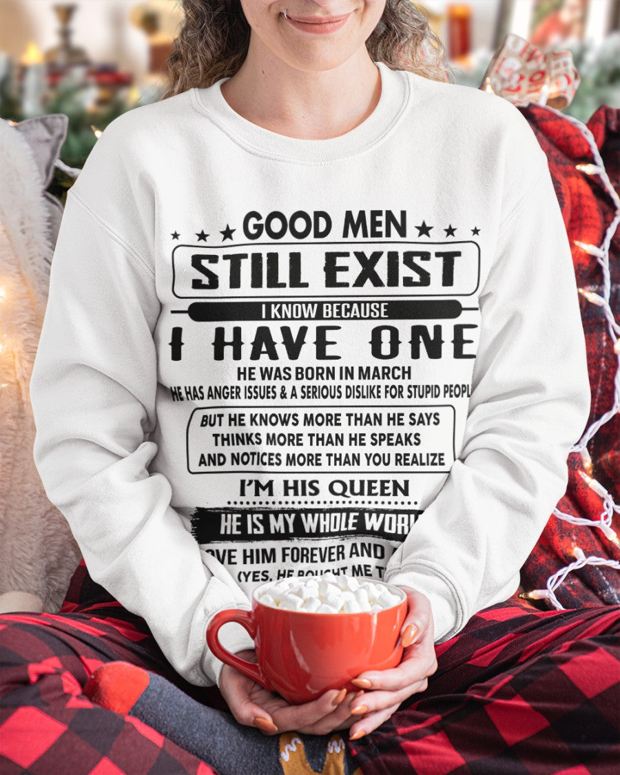 March - Good men Still Exist - gift for your girlfriend, wife from Husband - HLT03 (SKU-GM-03)