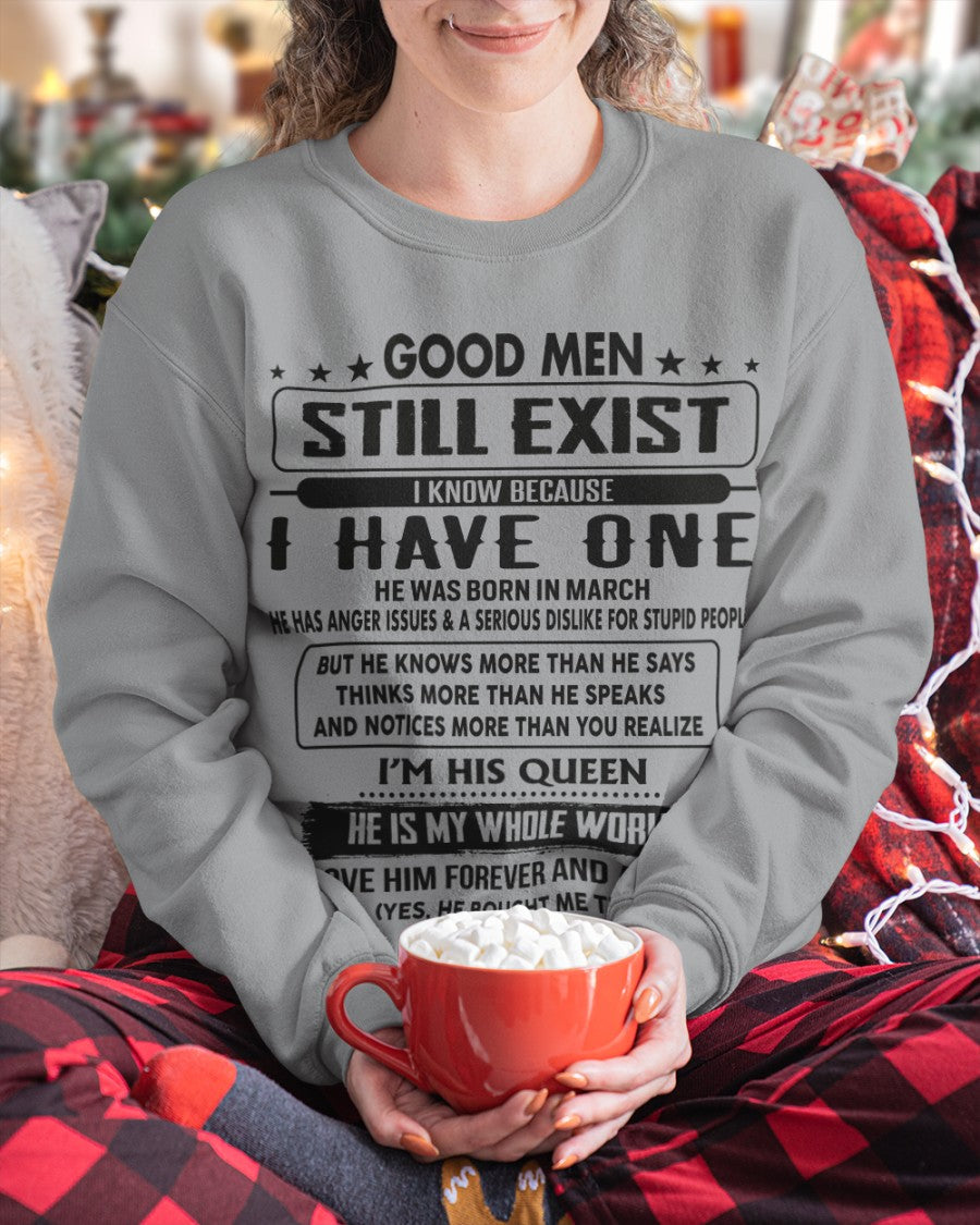 March - Good men Still Exist - gift for your girlfriend, wife from Husband - HLT03 (SKU-GM-03)