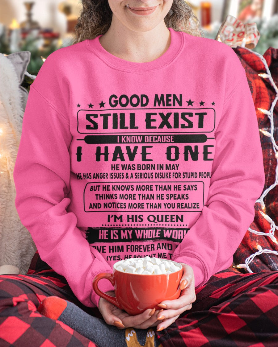 May - Good men Still Exist - gift for your girlfriend, wife from Husband - HLT05 (SKU-GM-05)