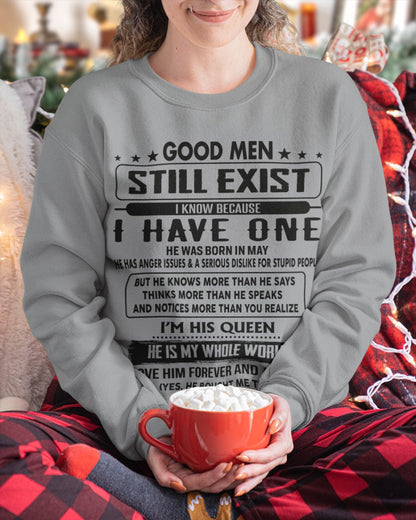 May - Good men Still Exist - gift for your girlfriend, wife from Husband - HLT05 (SKU-GM-05)