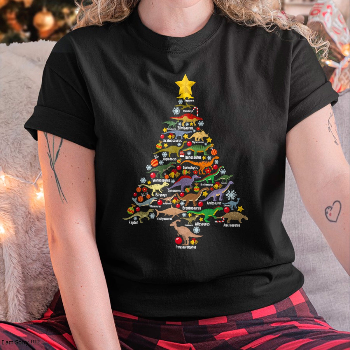 Christmas Shirts for Family, Funny christmas shirts, Christmas Unisex T-Shirt/Hoodie/Sweatshirt HLT00 - Dinosaur Christmas Tree Dino TRex Paleontologist Xmas Men T-Shirt