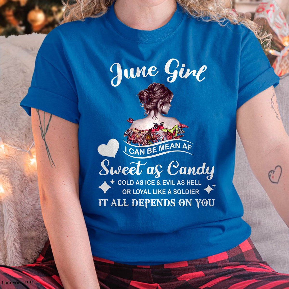 June Girl T-Shirt – Sweet As Candy, Cold As Ice - Birthday Gift for Women - HLT06 (SKU26T-01-38-06)