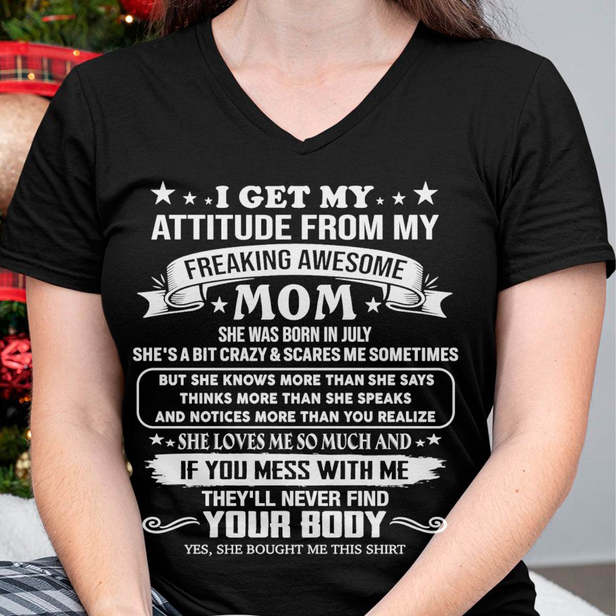 JULY, MY FREAKING AWESOME MOM - SHIRT FROM MOM TO DAUGHTER - KIEN07 (SKU2603-336-07)