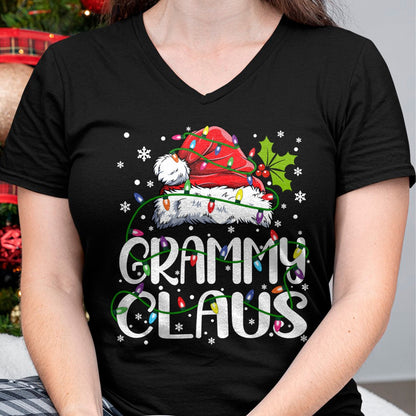 Christmas Shirts for Family, Funny christmas shirts, Christmas Unisex T-Shirt/Hoodie/Sweatshirt HLT00 - Grammy Claus Shirt Christmas Lights Pajama Family Matching Long Sleeve T-Shirt