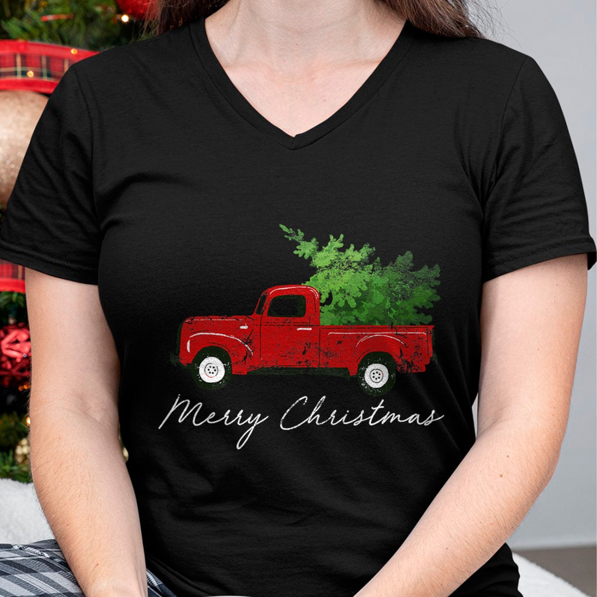 Christmas Shirts for Family, Funny christmas shirts, Christmas Unisex T-Shirt/Hoodie/Sweatshirt HLT00 - Vintage Wagon Christmas - Tree on Car Xmas Vacation T-Shirt