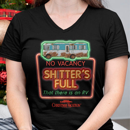 Christmas Shirts for Family, Funny christmas shirts, Christmas Unisex T-Shirt/Hoodie/Sweatshirt HLT00 - Christmas Vacation No Vacancy Shtters Full Christmas T-Shirt