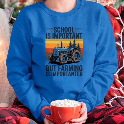 Best Farmer Life Shirt, Funny Farmer UnisexT-Shirt/Hoodie/Sweatshirt HLT00 - Farm Shirt But Farming is Importanter Farmer Tractor Farming T-Shirt