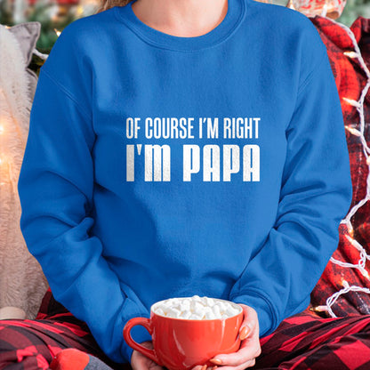 Best Grandpa Shirt, Proud Grandpa Unisex T-Shirt/Hoodie/Sweatshirt HLT00 - Of Course I'm Right I'm Papa Funny Stubborn Grandpa T-Shirt