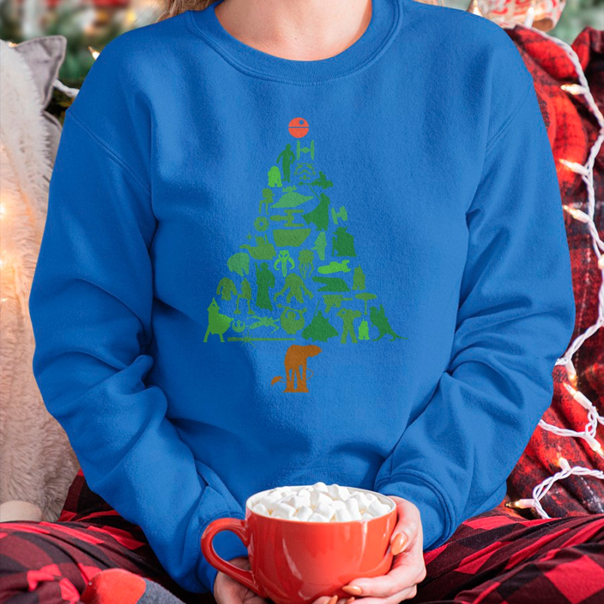 Christmas Shirts for Family, Funny christmas shirts, Christmas Unisex T-Shirt/Hoodie/Sweatshirt HLT00 - Star Wars Holiday Christmas Tree T-Shirt