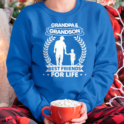 Best Grandpa Shirt, Proud Grandpa Unisex T-Shirt/Hoodie/Sweatshirt HLT00 - Grandpa and Grandson Matching Grandfather and Grandson T-Shirt