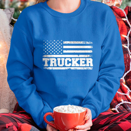 Best Truck Driver Life Shirt, Funny Trucker UnisexT-Shirt/Hoodie/Sweatshirt HLT00 - Truck Driver Trucker Us American Flag Patriotic T-Shirt