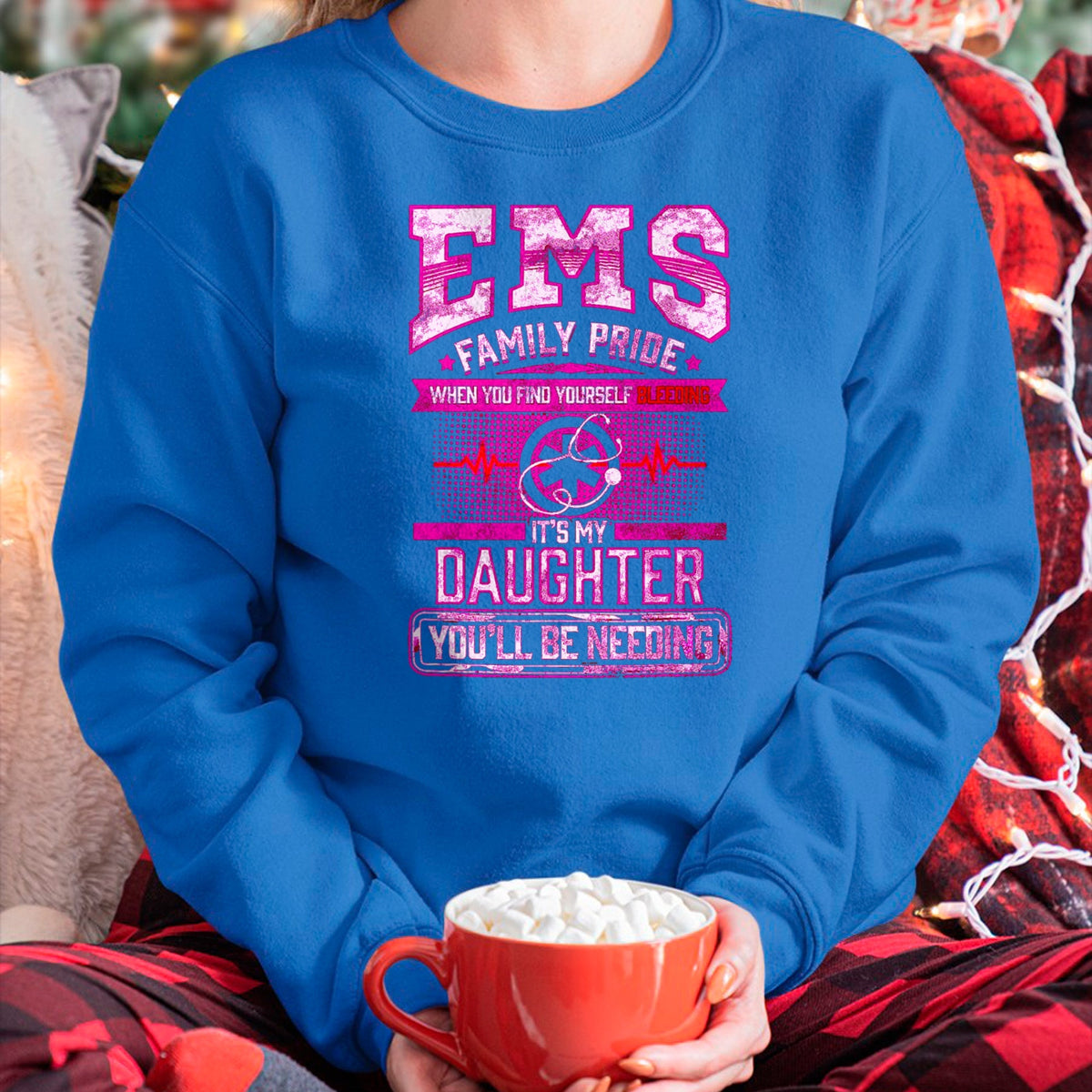 Funny Nurse Shirt, Nurse Unisex T-Shirt/Hoodie/Sweatshirt HLT00 - EMT Gift Proud Mom Dad Of EMS Paramedic Daughter F T-Shirt T-Shirt
