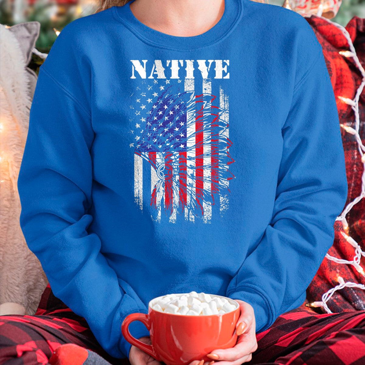 Native American T-Shirts, Vintage Native American Unisex T-Shirt/Hoodie/Sweatshirt HLT00 - Native American Flag Indigenous Native American Tribe T-Shirt (1)