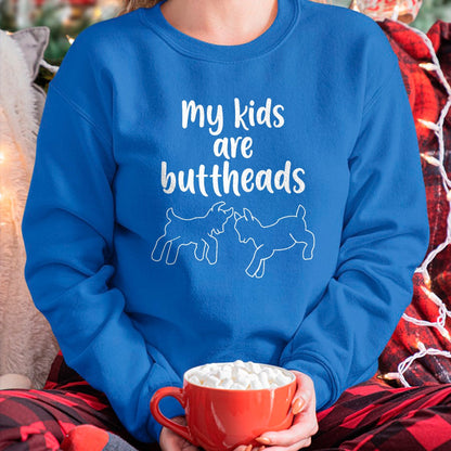 Best Farmer Life Shirt, Funny Farmer UnisexT-Shirt/Hoodie/Sweatshirt HLT00 - My Kids are Buttheads Goat Mom Farmer T-Shirt