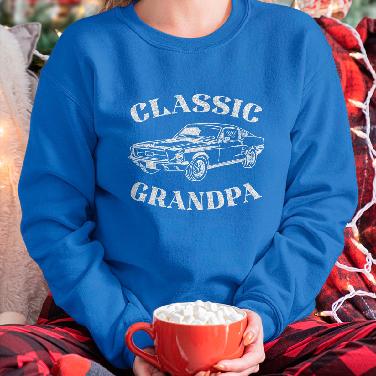 Best Grandpa Shirt, Proud Grandpa Unisex T-Shirt/Hoodie/Sweatshirt HLT00 - Funny Grandpa Classic Car Graphic T-Shirt