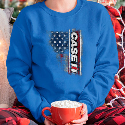 Best Farmer Life Shirt, Funny Farmer UnisexT-Shirt/Hoodie/Sweatshirt HLT00 - CASE IH - American Flag T-Shirt