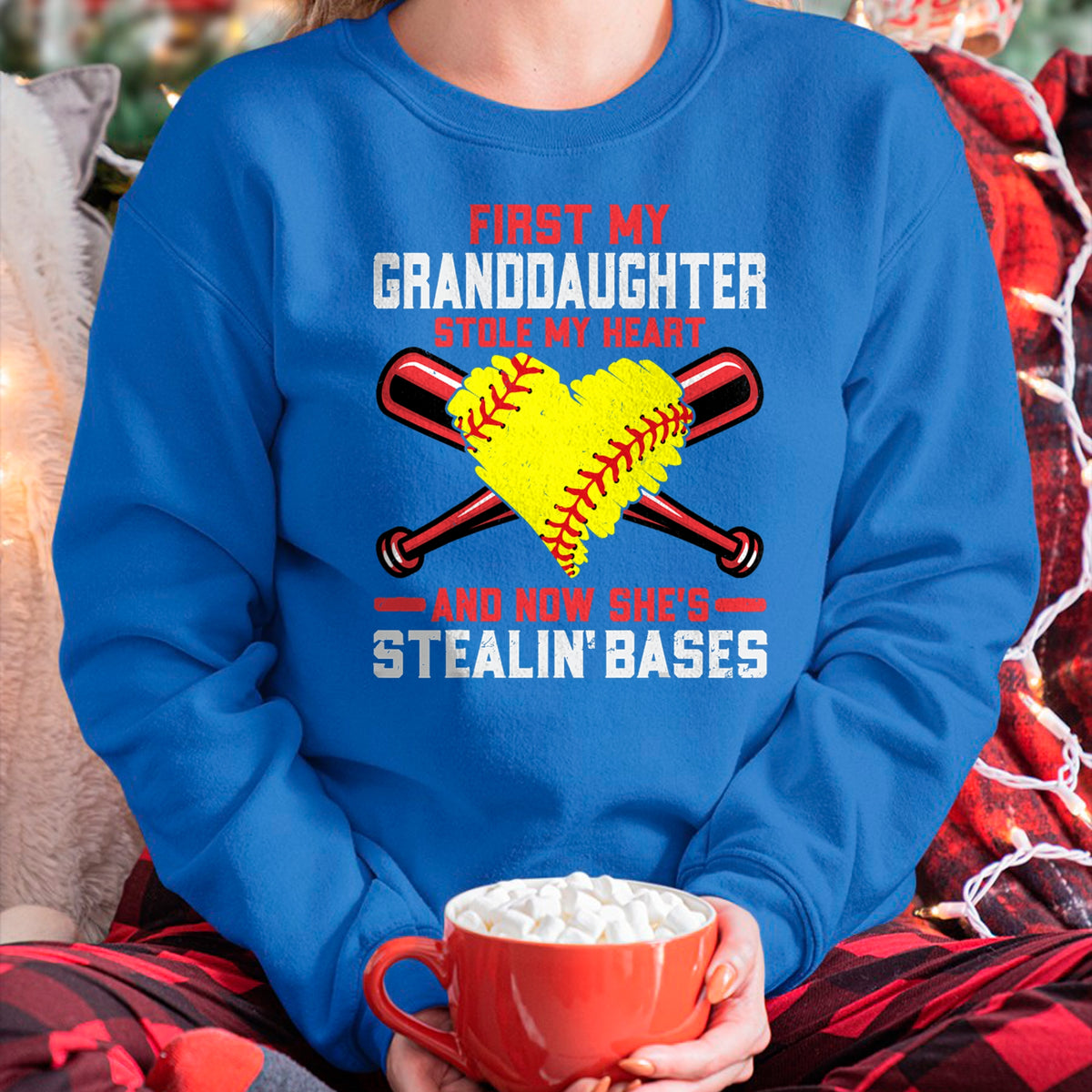 Best Grandpa Shirt, Proud Grandpa Unisex T-Shirt/Hoodie/Sweatshirt HLT00 - First My Granddaughter Stole My Heart - Softball Grandpa T-Shirt