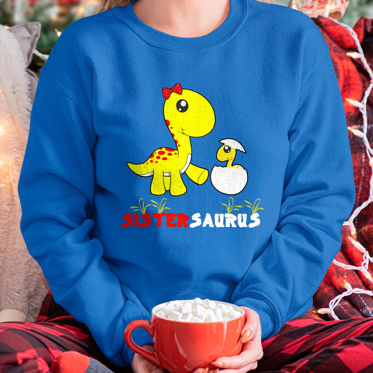 Best Dinosaur Lover Shirt, Funny Dinosaur UnisexT-Shirt/Hoodie/Sweatshirt HLT00 - Sistersaurus T-Rex Dinosaur Sister Dinosaur Sister T-Shirt, Men, Black, 3X-Large
