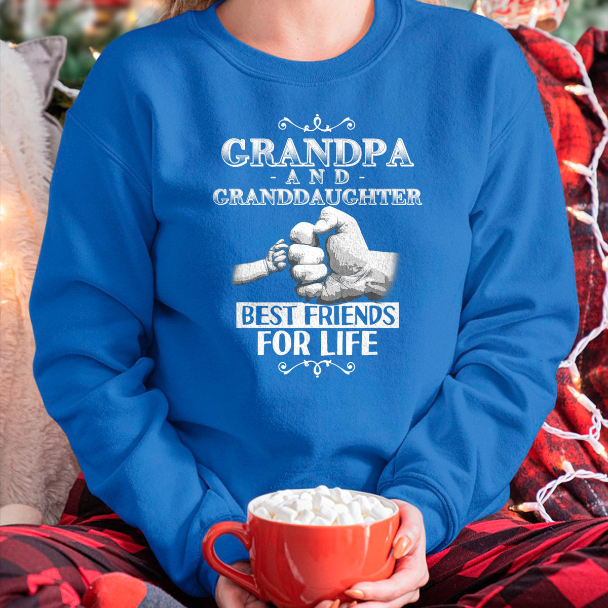 Best Grandpa Shirt, Proud Grandpa Unisex T-Shirt/Hoodie/Sweatshirt HLT00 - Grandpa and Granddaughter Best Friends For Life Matching T-Shirt T-Shirt (1)