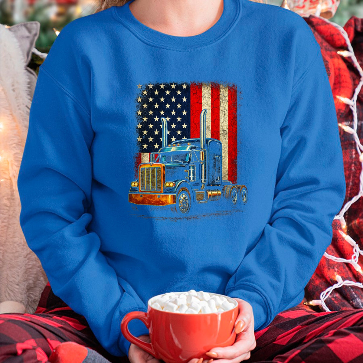 Best Truck Driver Life Shirt, Funny Trucker UnisexT-Shirt/Hoodie/Sweatshirt HLT00 - American Flag Truck - Truck Driver Patriotic T-Shirt