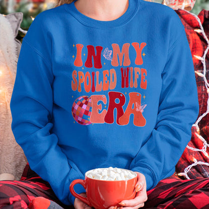 Best Wife Shirt, Wife and Husband Unisex T-Shirt/Hoodie/Sweatshirt HLT00 - Gift for wife T shirt, spoiled wife   In My Spoiled Wife Era Sweatshirt (2)
