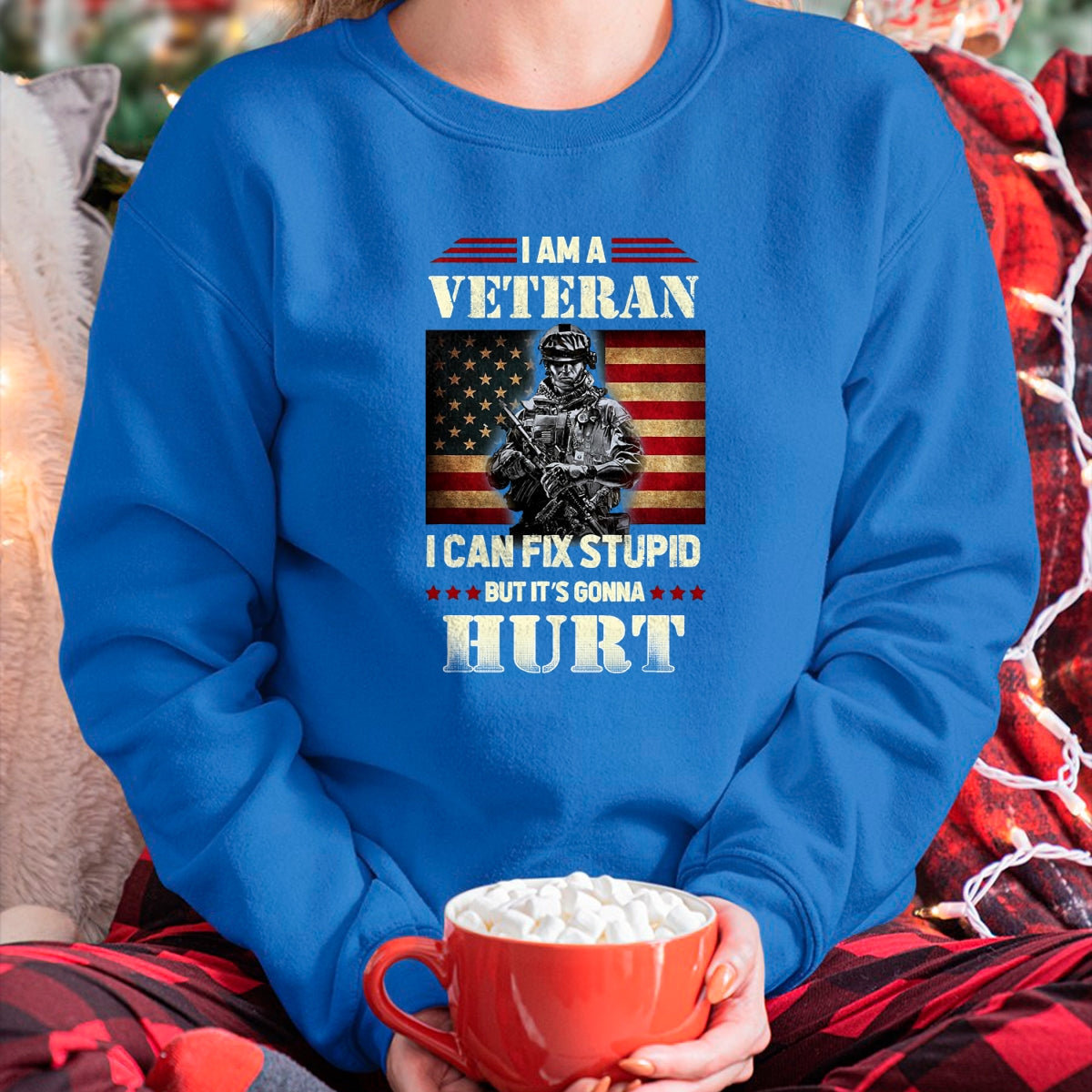 Proud Veteran Shirt, Funny Veteran UnisexT-Shirt/Hoodie/Sweatshirt HLT00 - Distressed I Am A Veteran I Can Fix Stupid - Veterans Day T-Shirt, Men, Black, 3X-Large