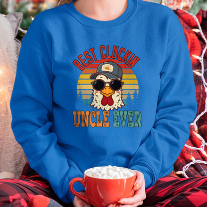 Best Farmer Life Shirt, Funny Farmer UnisexT-Shirt/Hoodie/Sweatshirt HLT00 - Vintage Best Cluckin Uncle Ever Chicken Father's Day Farmer T-Shirt