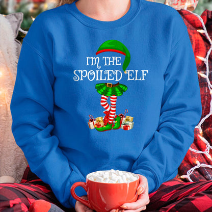 Best Wife Shirt, Wife and Husband Unisex T-Shirt/Hoodie/Sweatshirt HLT00 - Matching Family Group I'm The Spoiled Elf Christmas T-Shirt